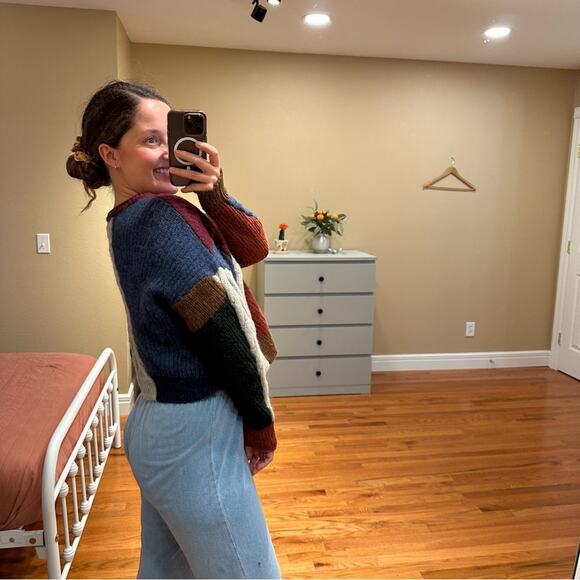 Isabel Marant Etoile Fall Colorblock Alpaca Wool Sweater Medium - Picture 2 of 16